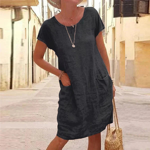 Ceylina | Casual zomerjurk voor dames – elegante midi-jurk voor dagelijks gebruik