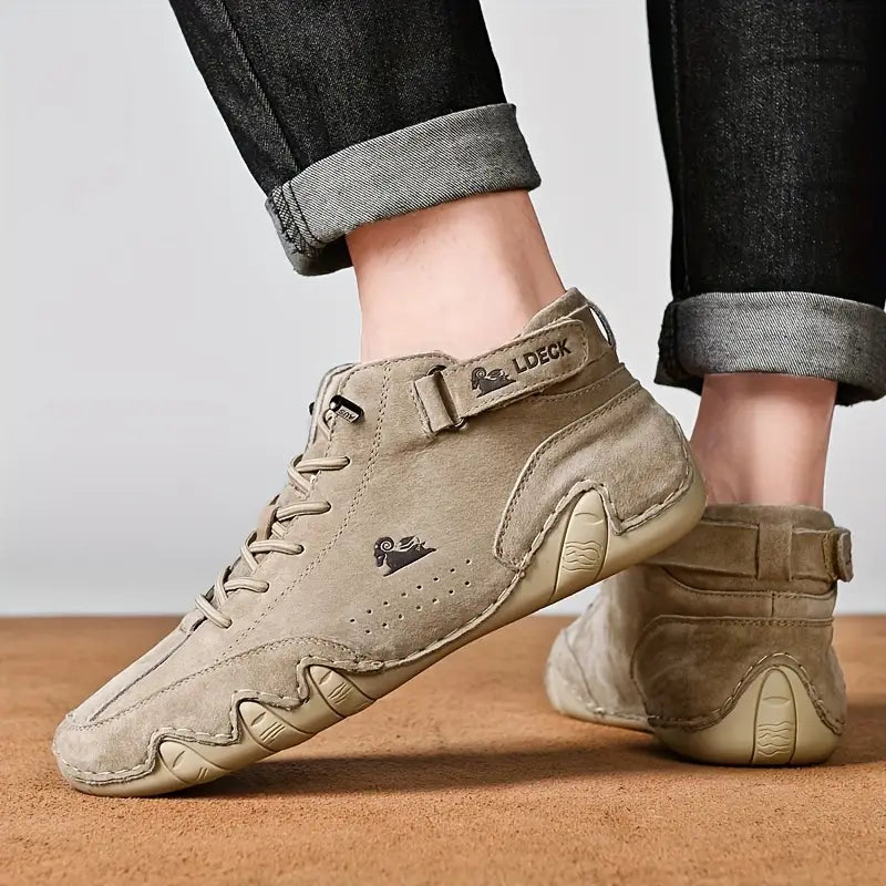 Bootrek | Bottines en daim pour homme – Bottines décontractées et élégantes avec une semelle résistante et antidérapante