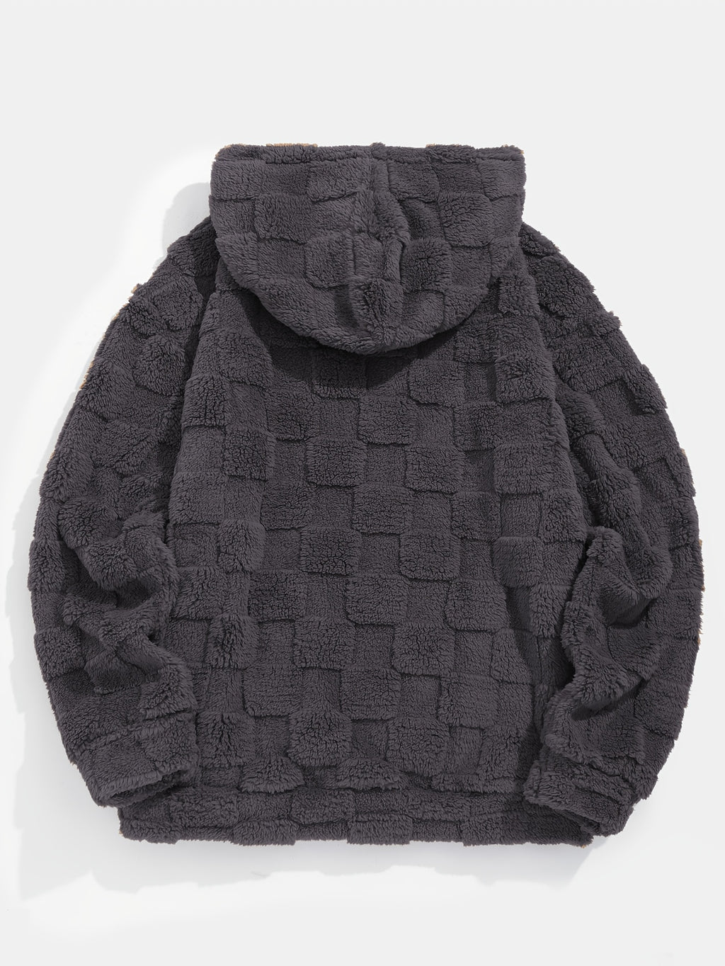 Dander | Plush fleece hoodie voor heren – Comfortabele, losvallende wintertrui met zak aan de voorkant