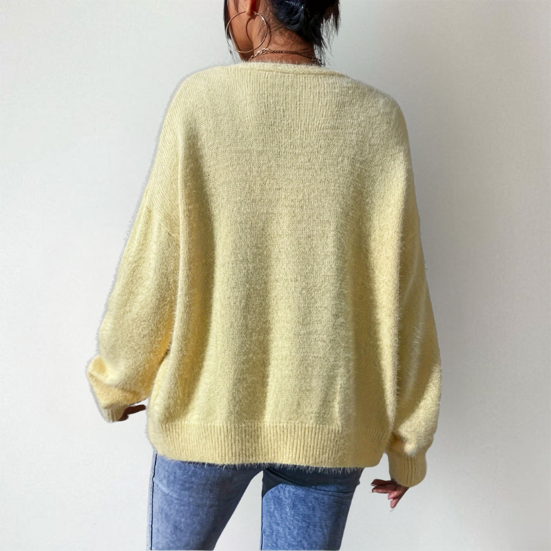 Ivanelle | Klassiek zacht vest met knopen voor dames – Elegante V-hals lichtgewicht laagjesvest