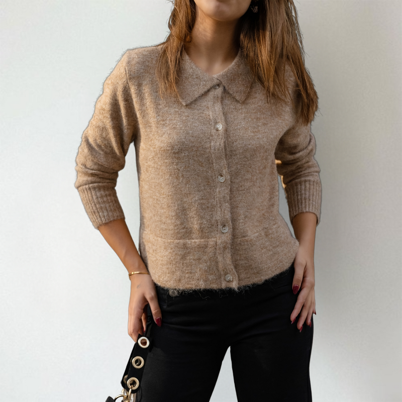 Sylphie | Comfortabel gebreid vest voor dames – Trui met knopen, lichtgewicht, casual en geschikt