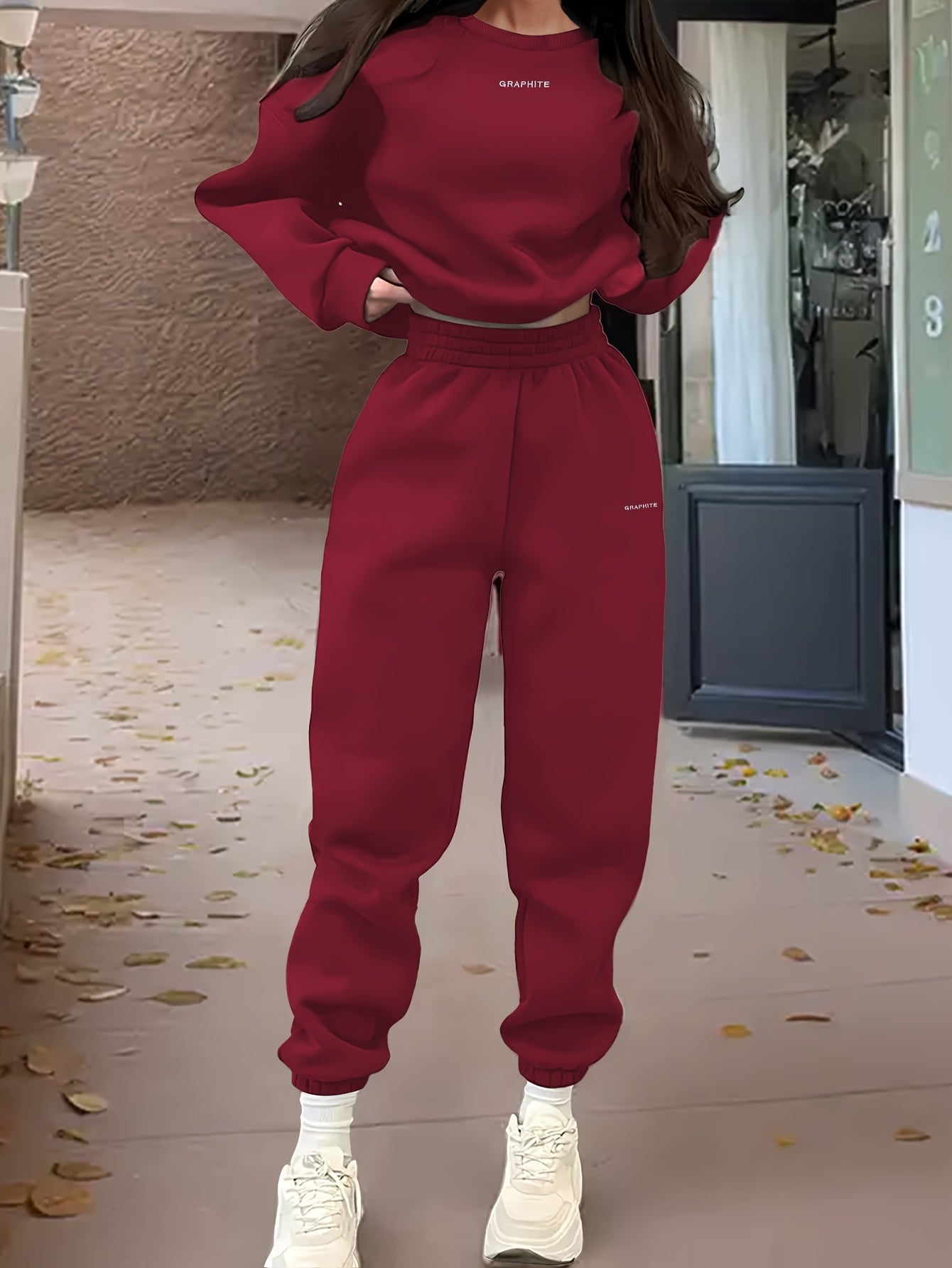 Dariah | Casual sweatshirt- en broekenset voor dames, losse pasvorm, comfortabele sportkleding