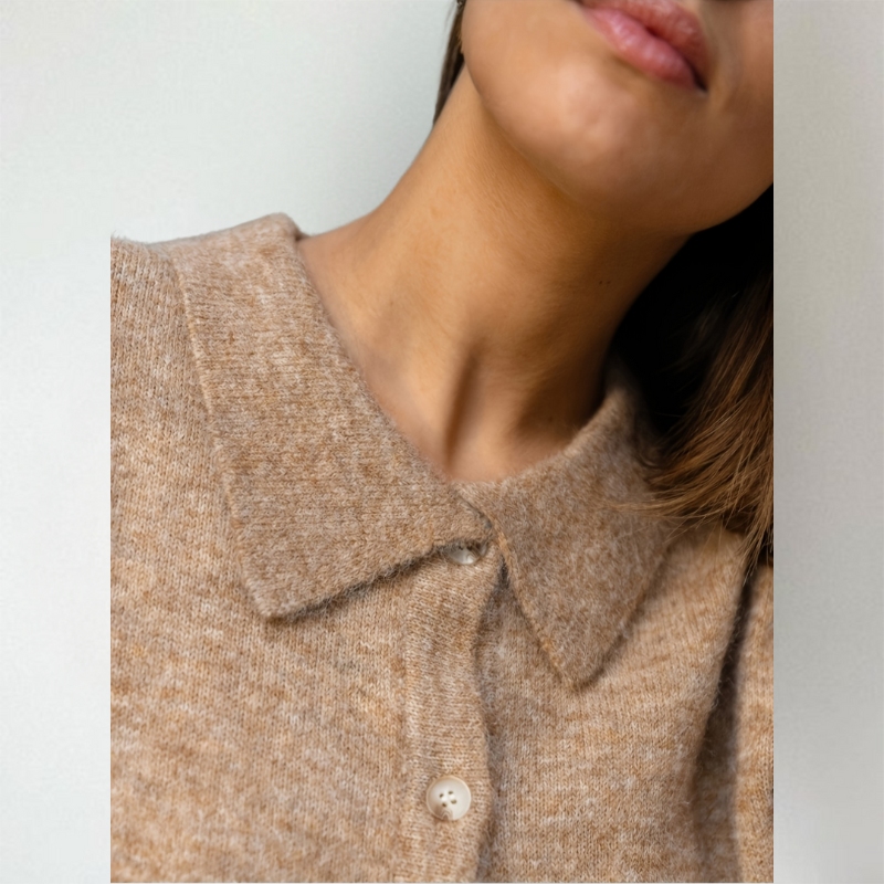 Sylphie | Comfortabel gebreid vest voor dames – Trui met knopen, lichtgewicht, casual en geschikt