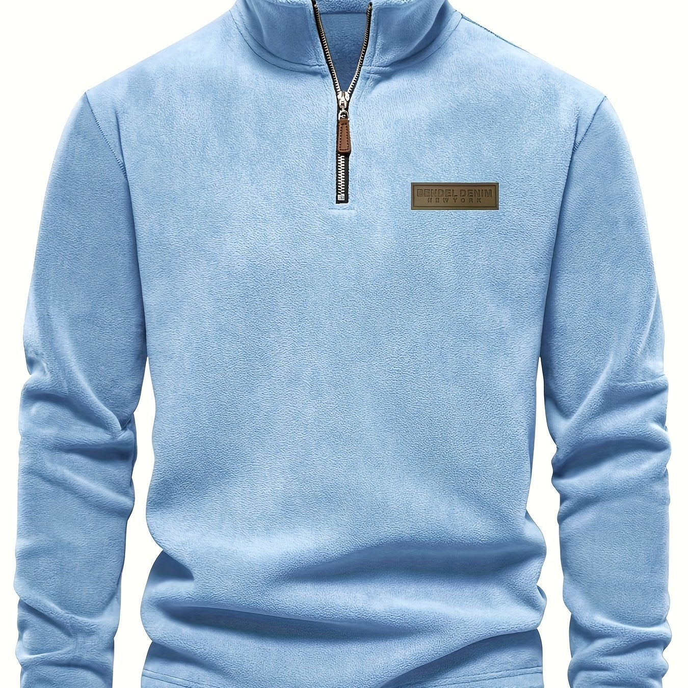 Roran | Heren sweatshirt met halve rits en opstaande kraag – Streetwear-top met lange mouwen