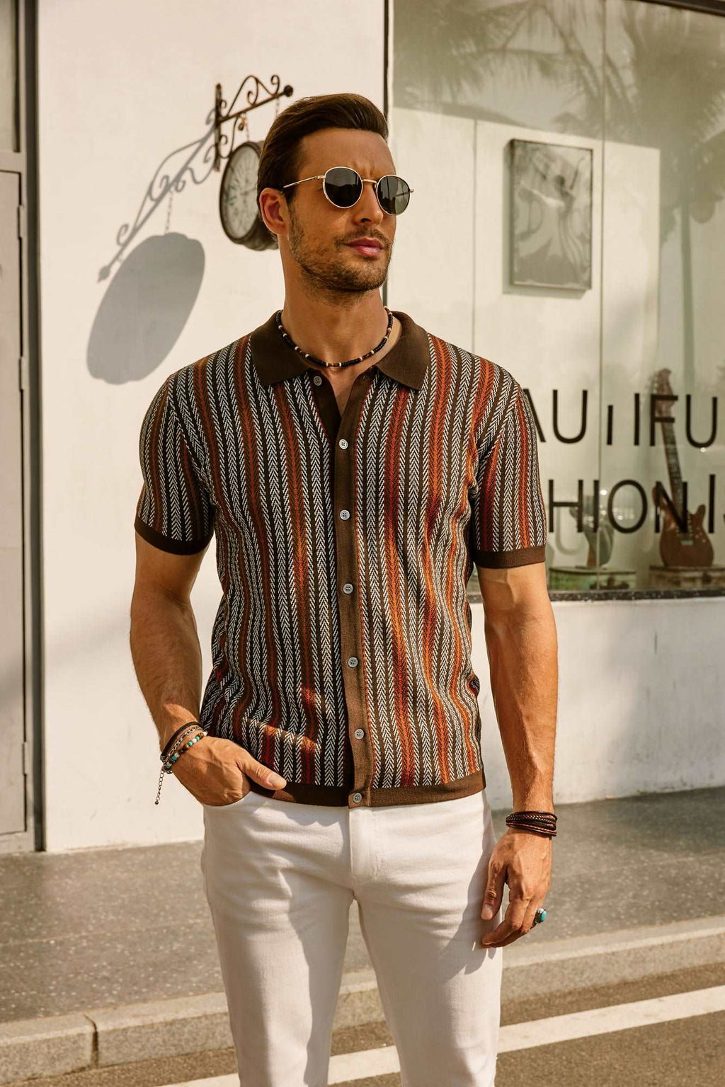 Harris | Retro-Streifenhemd im Vintage-Stil