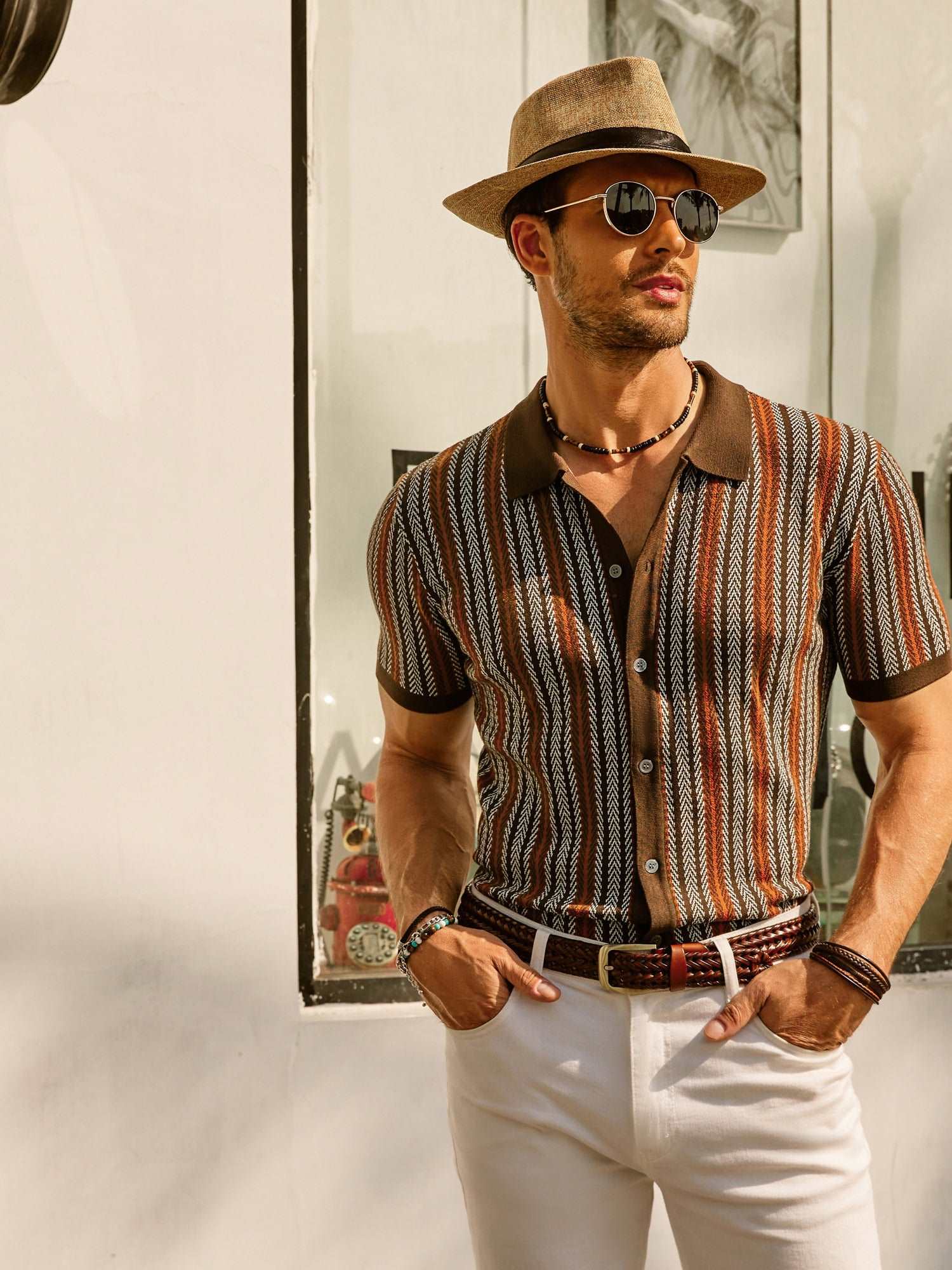 Harris | Retro gestreept vintage overhemd