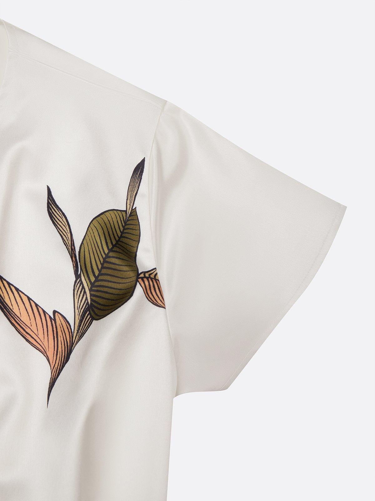 Caelora | Luxe Jurk met Bloemenprint en Overslag voor Dames – Elegante Zomer Midi Jurk