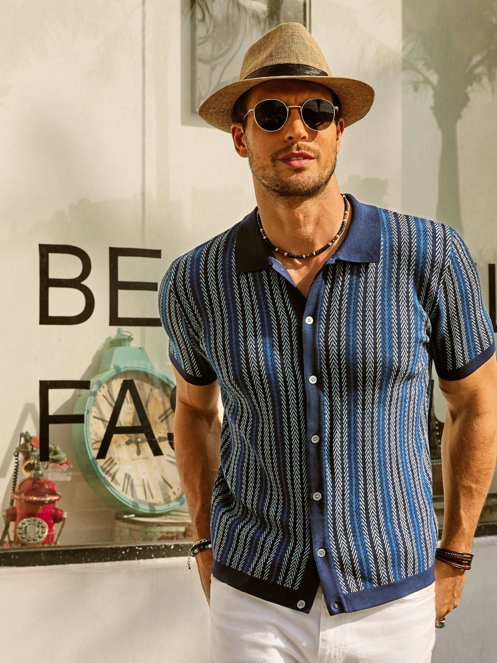 Harris | Retro-Streifenhemd im Vintage-Stil