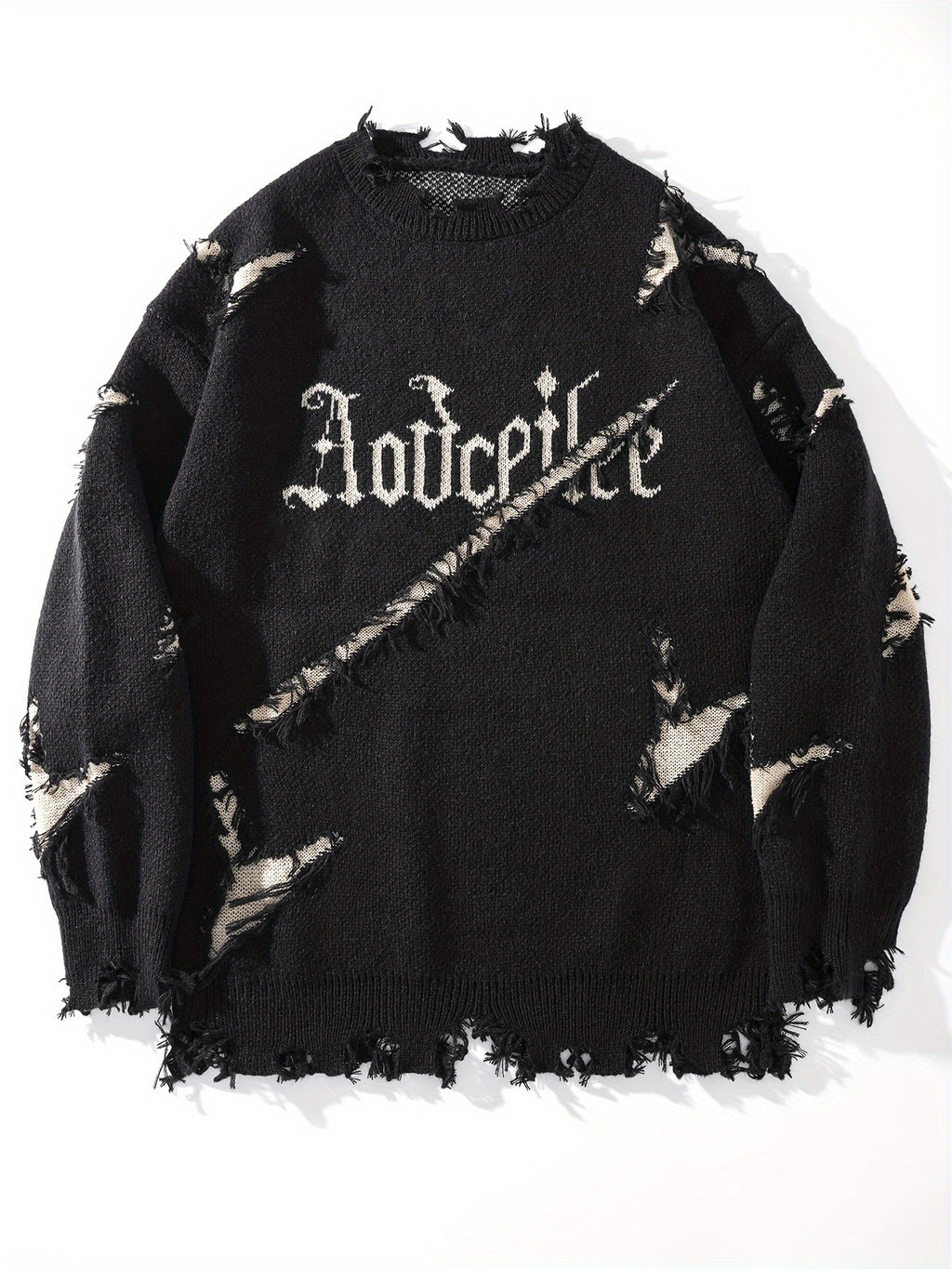 Liorix | Heren Casual Street Trui – Oversized Pasvorm Pullover met Verlaagde Schouders, Gebreid