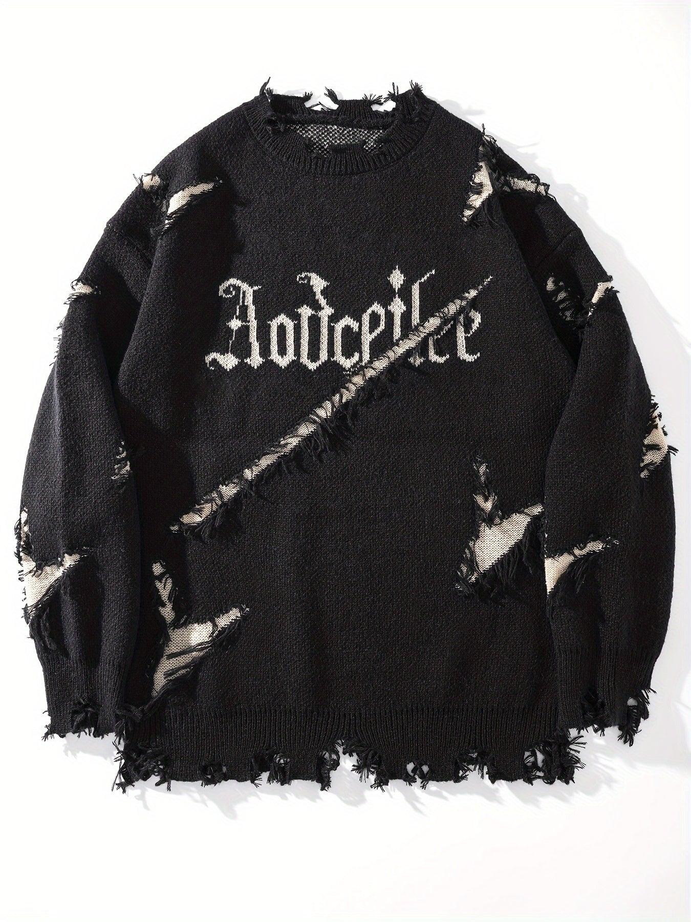 Liorix | Heren Casual Street Trui – Oversized Pasvorm Pullover met Verlaagde Schouders, Gebreid
