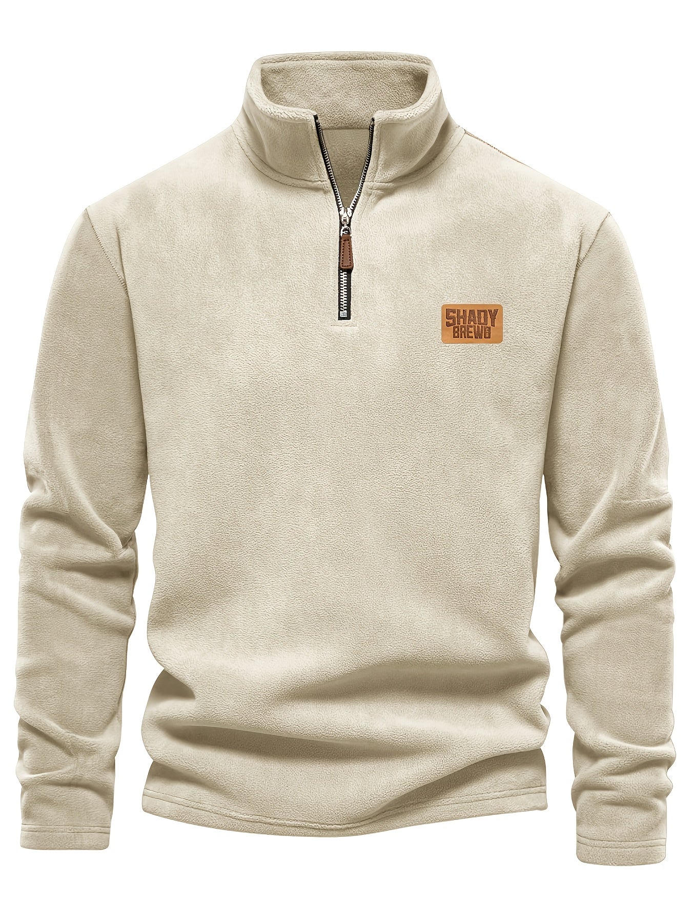 Daire | Thermische fleece gevoerde heren trui met halve rits – Warm, stevig winterhemd, halve rits