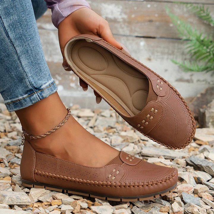 Trish | Mocassins orthopédiques confortables pour femmes - Soutien de la voûte plantaire, modèles à enfiler