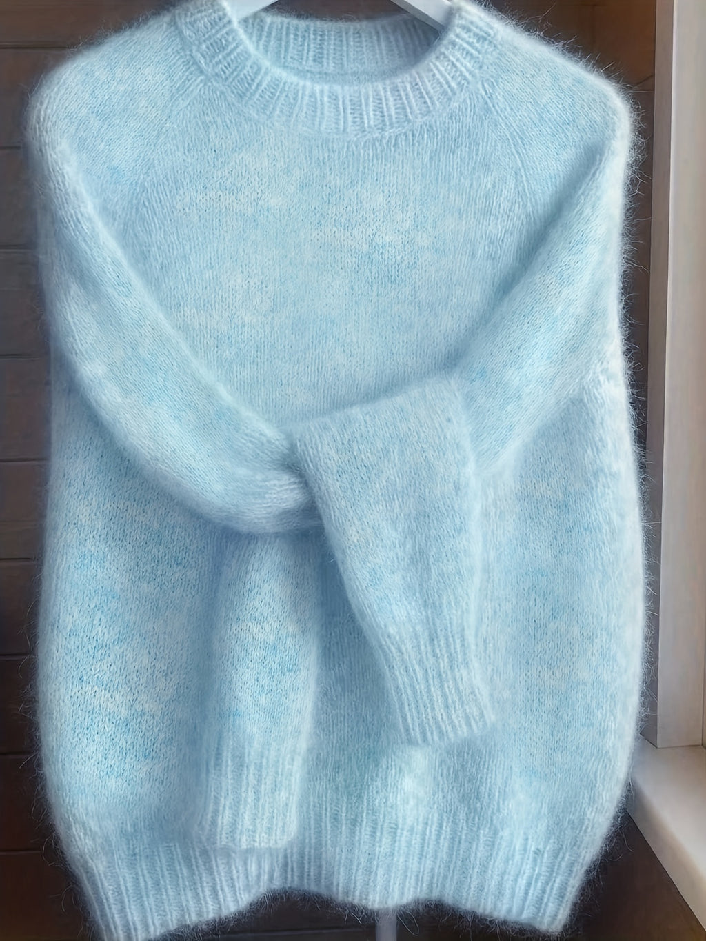 Lorixa | Zachte mohairmix trui voor dames – Comfortabele, stijlvolle raglanmouwen voor de winter