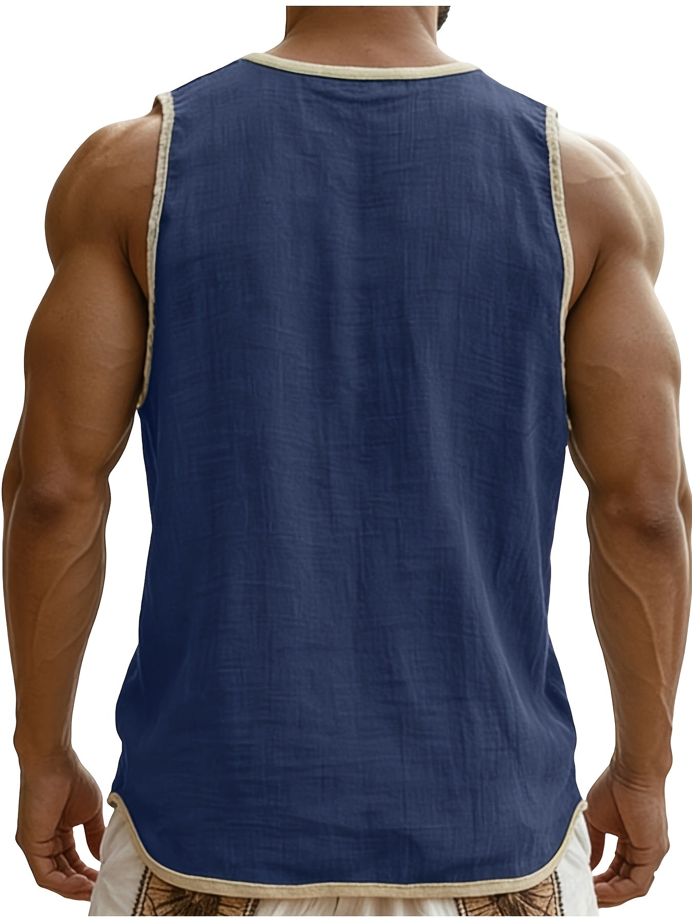 Joran | Heren linnen mouwloos shirt – ademend en lichtgewicht, casual zomer vakantietop