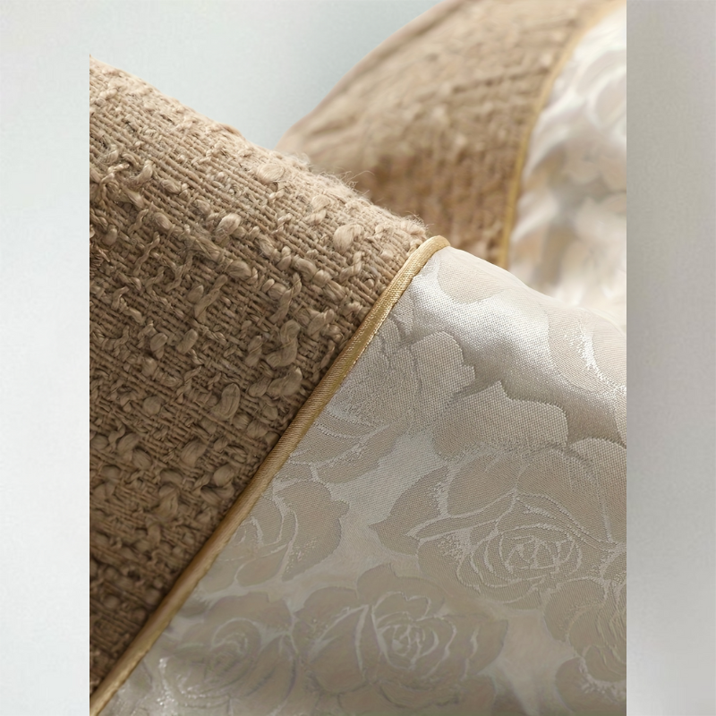 Selda | Elegante beige tweed blazer-vest voor dames – gouden knopen, korte gestructureerde pasvorm