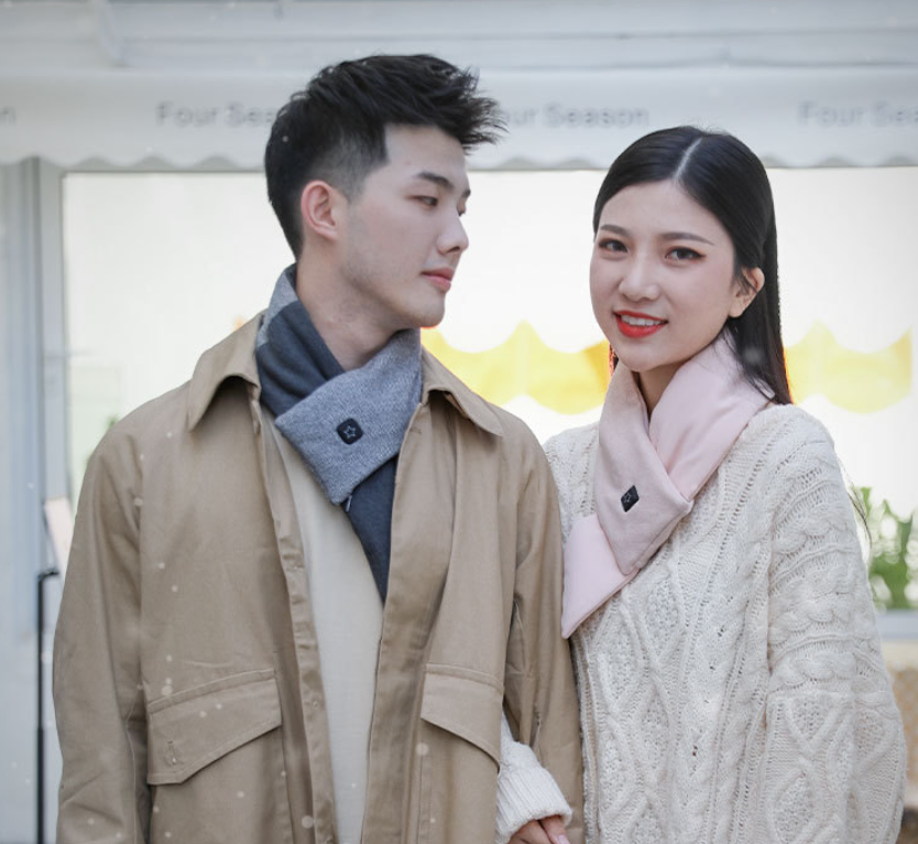 ThermaScarf | Écharpe chauffante électrique – Chauffe-cou rechargeable par USB, écharpe douce pour l'hiver