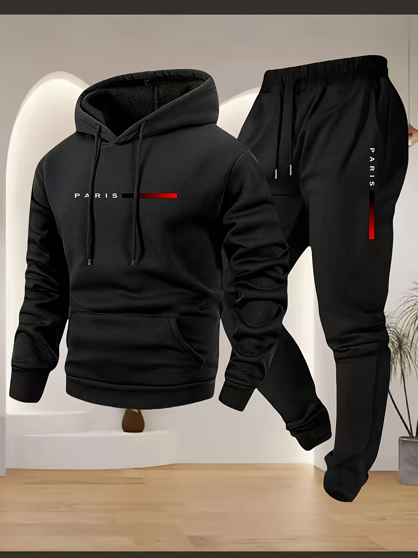 Brice | Herren 2-teiliges Hoodie- und Jogginghosen-Set – Lässige Sportbekleidung, Jogginganzug aus Stretchmaterial