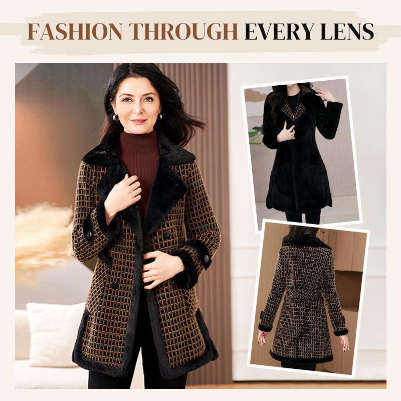 Nevia | Manteau d'hiver élégant et chaud avec poches et doublure douce – col en fausse fourrure, stylé et confortable