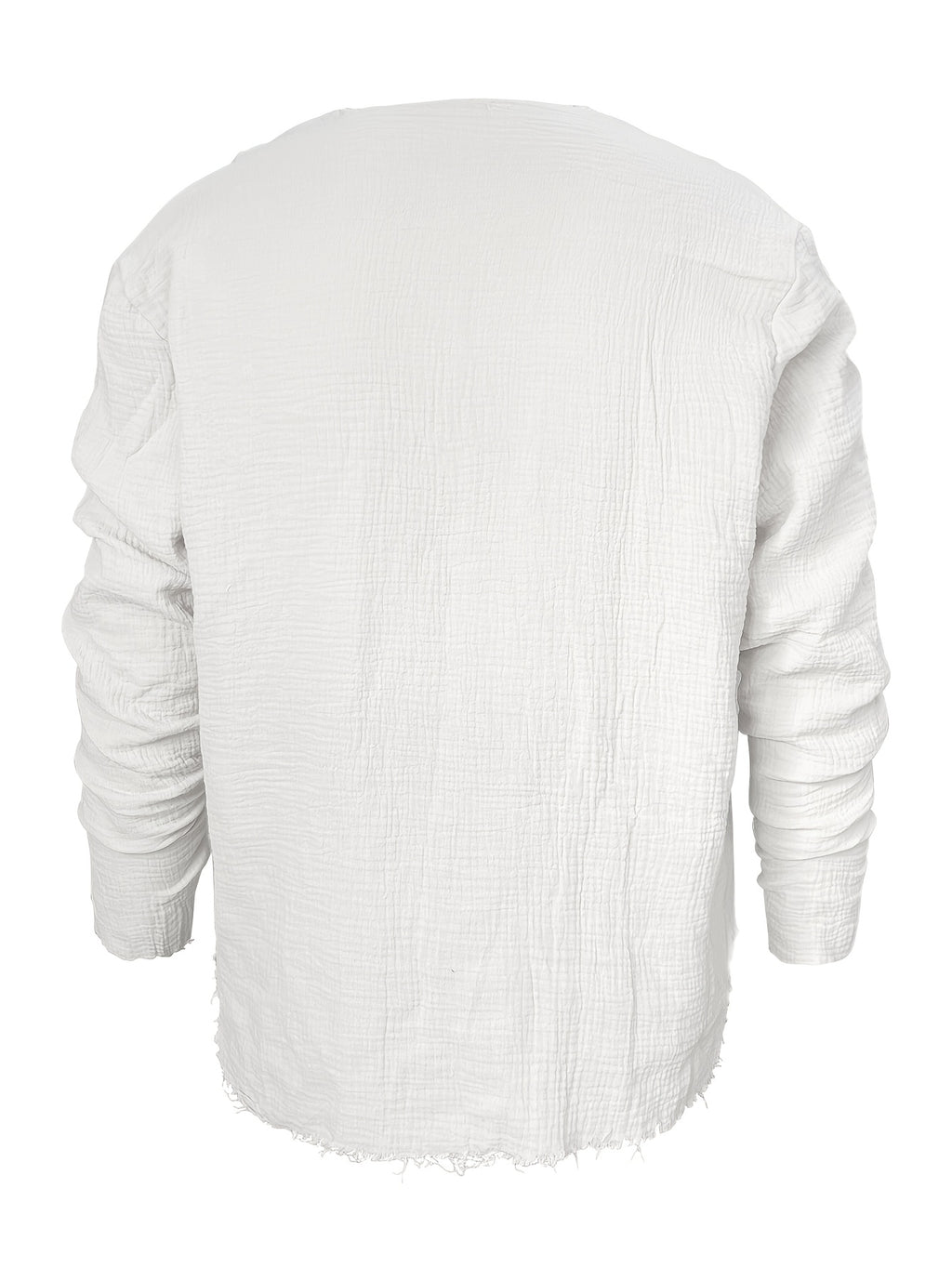 Silo | Heren-T-shirt met korte mouwen en V-hals – Casual zomers strandtop met verweerde look