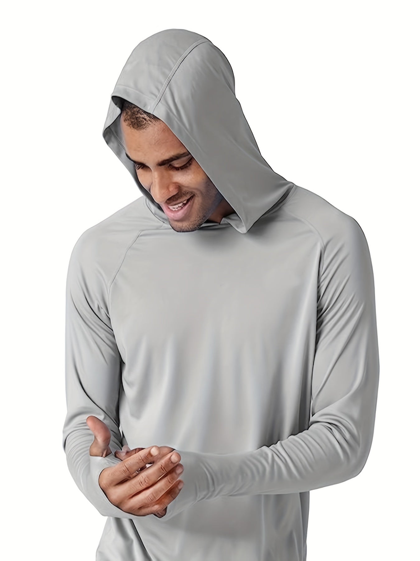 SolarShield | Heren UV-bescherming lange mouwen hoodie - Lichtgewicht UPF 50+