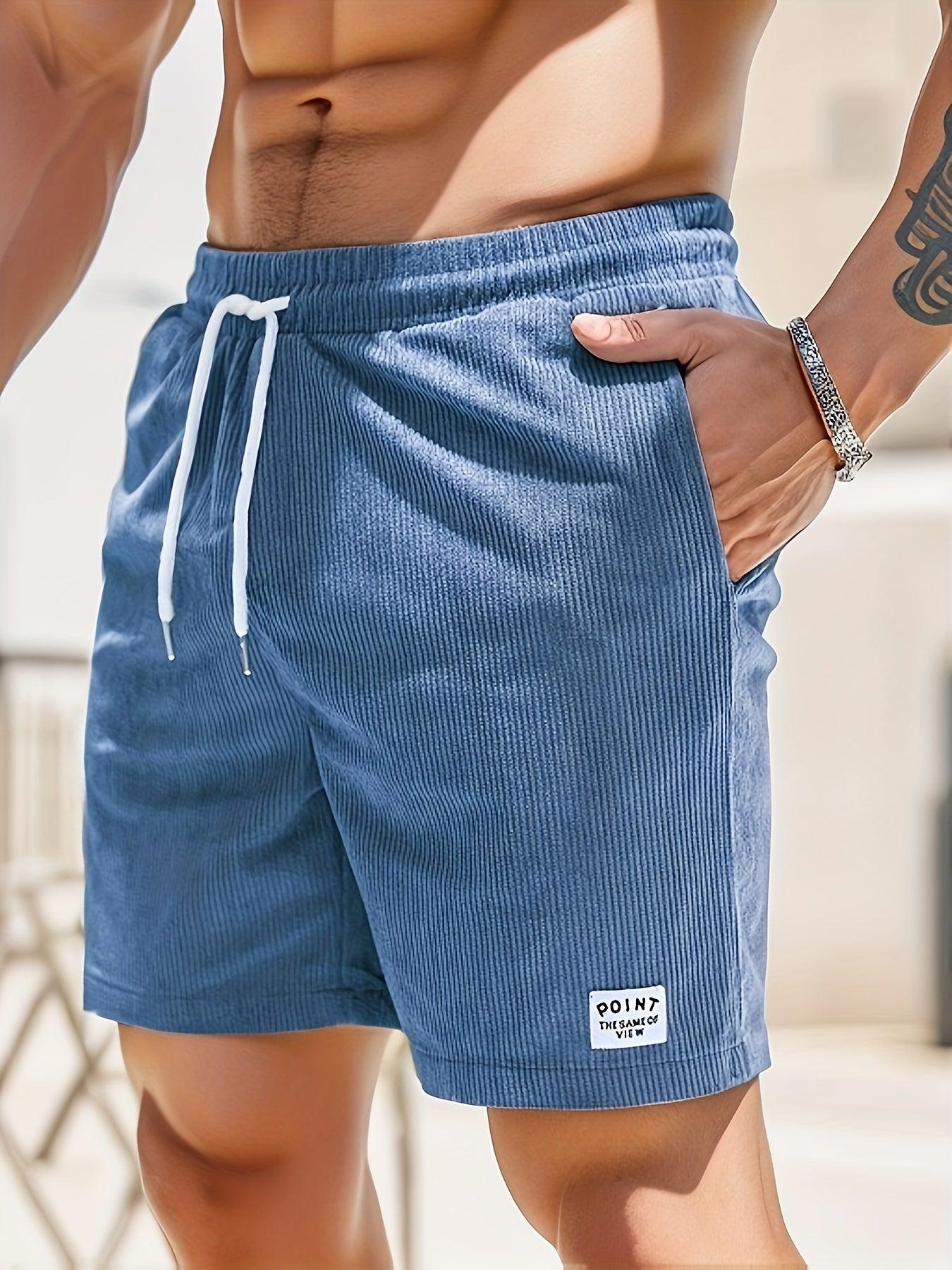 Kairion | Gestreepte katoenen herenshort – Relaxed fit, luchtige zomerse vrijetijdsshort