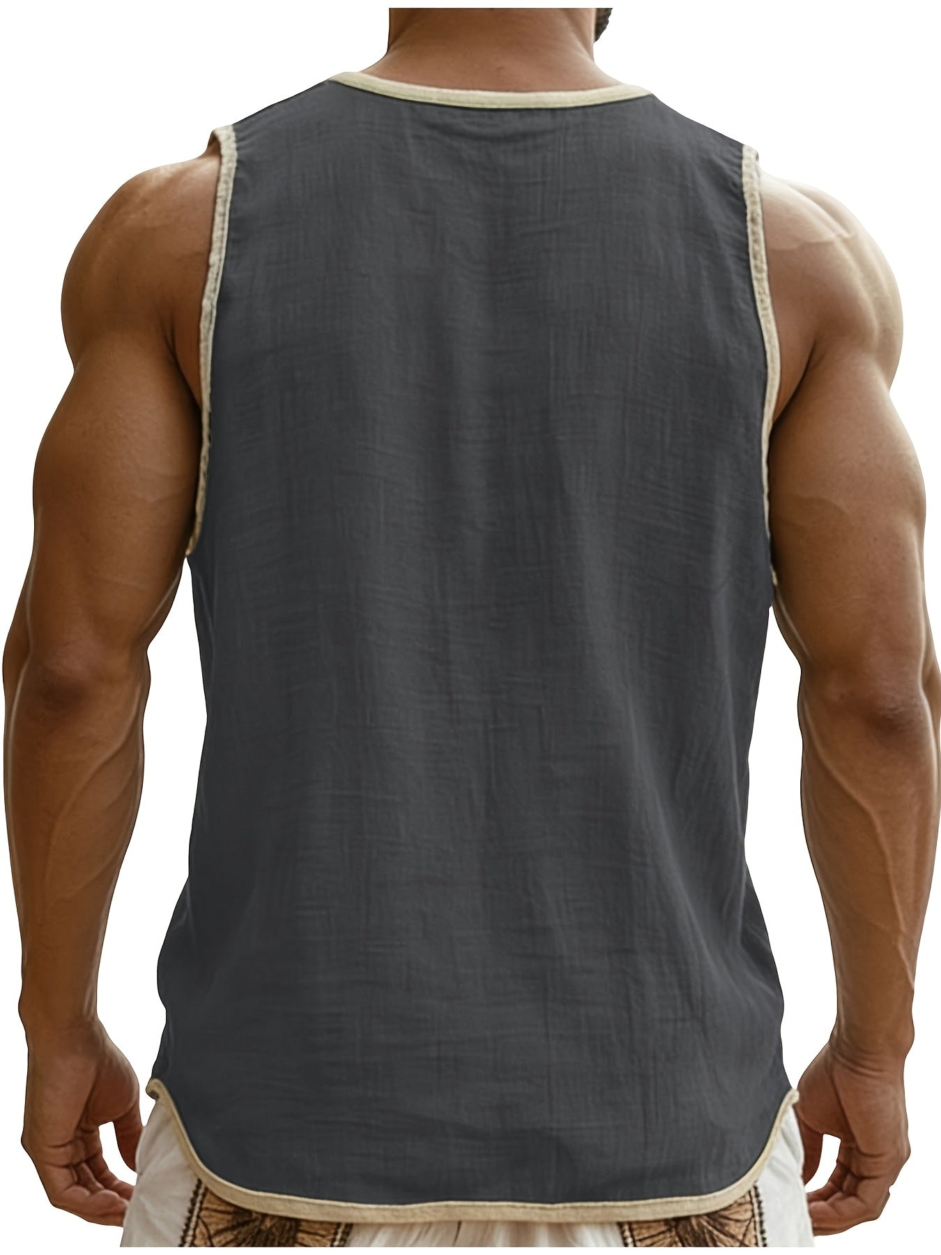Joran | Heren linnen mouwloos shirt – ademend en lichtgewicht, casual zomer vakantietop