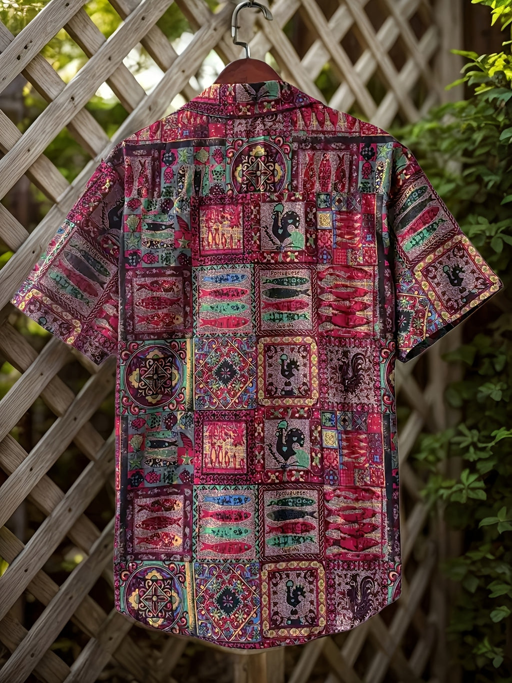 Cavan | Herenoverhemd met tribale print – Losvallend, etnisch, casual, korte mouwen, met knopen