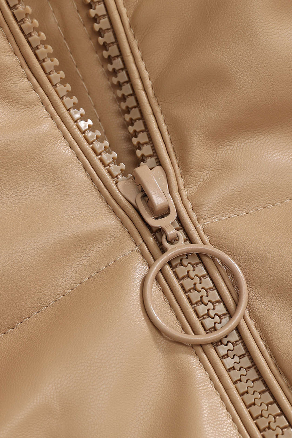 Veryn | Veste matelassée en similicuir pour femme avec capuche – Manteau d'hiver chaud, chic et confortable
