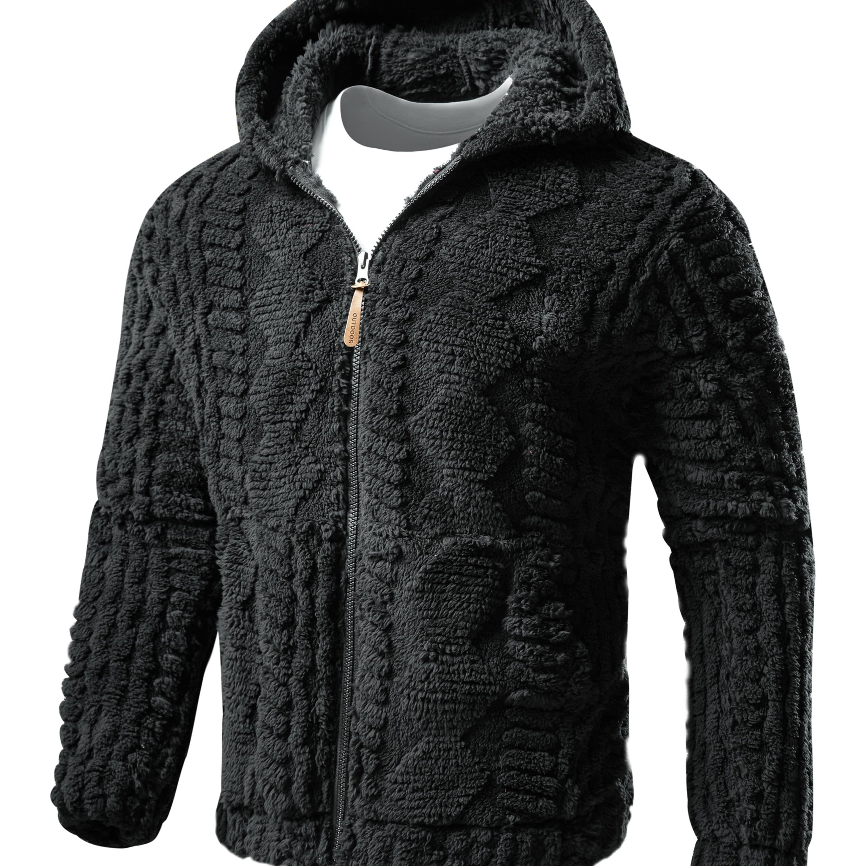 Taven | Lichtgewicht effen hoodiejas voor heren – Warme jas met ritssluiting en lange mouwen