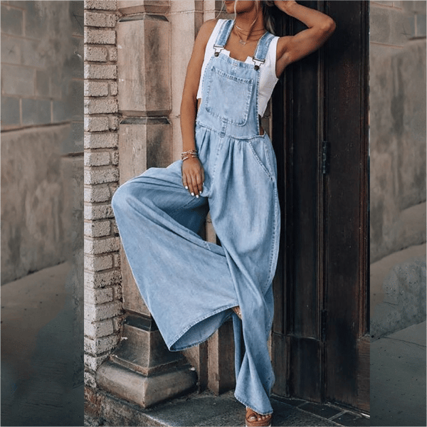 Briselya | Denim jumpsuit voor dames – Moderne spijkerbroek