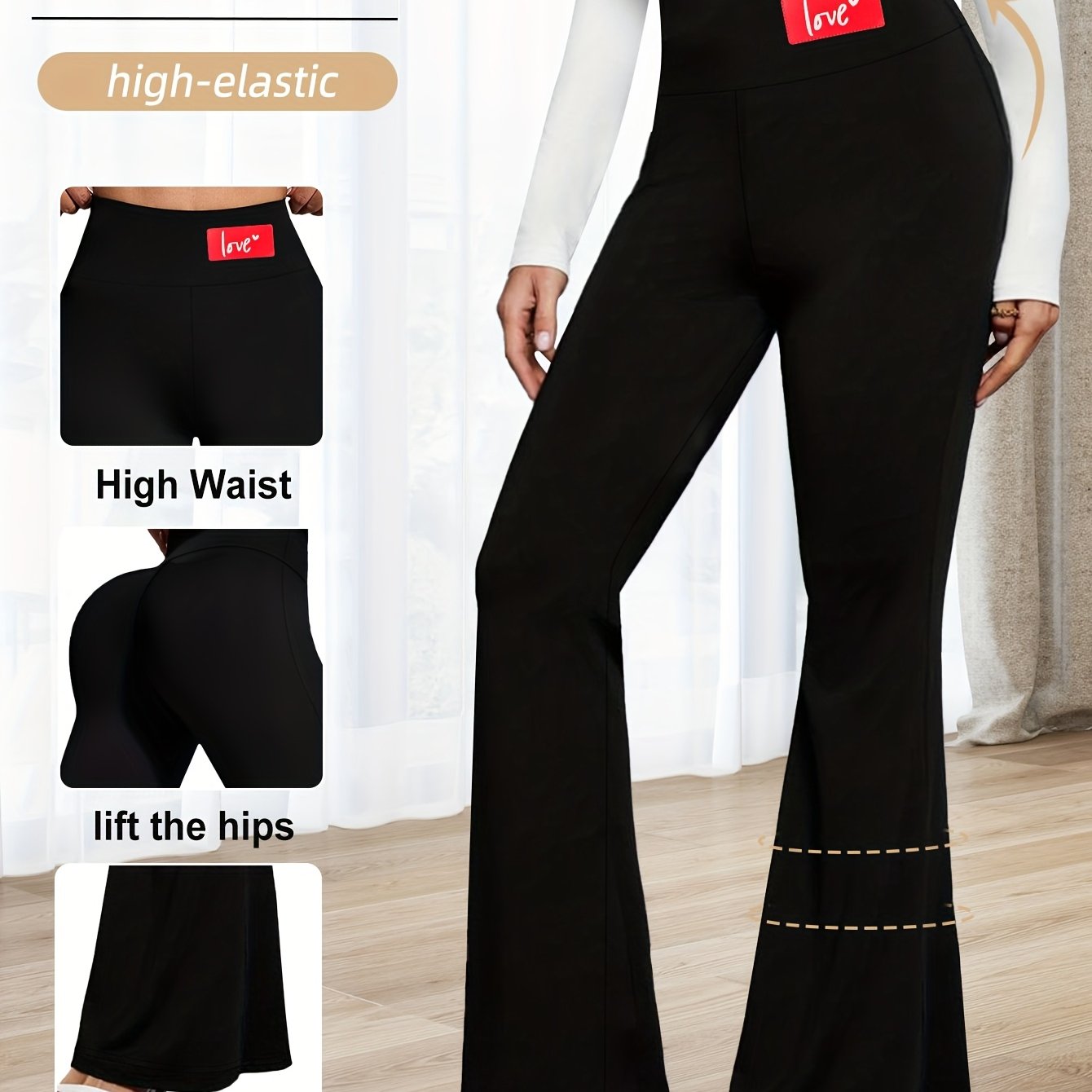 Raina | Uitlopende legging met hoge taille voor dames - Broek met buikcontrole