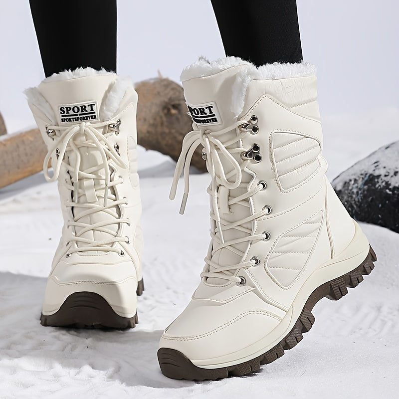 BlizzardStep | Winterwandelschoenen voor dames, waterdicht, gevoerd met fleece, warm, antislip