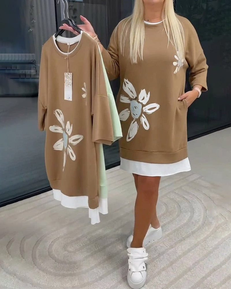 Velira | Dames Casual Jurk met Relaxte Pasvorm