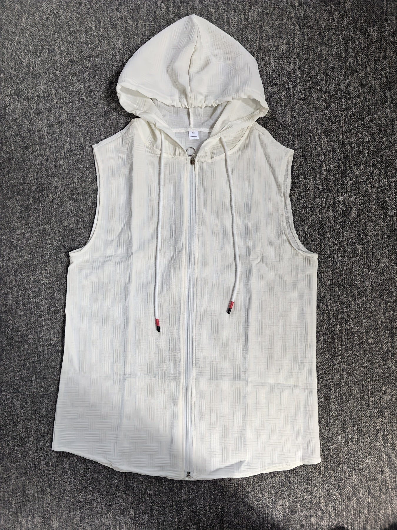 Aldric | Heren mouwloze tanktop met capuchon, zomerse casual pasvorm