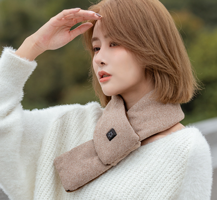 ThermaScarf | Écharpe chauffante électrique – Chauffe-cou rechargeable par USB, écharpe douce pour l'hiver