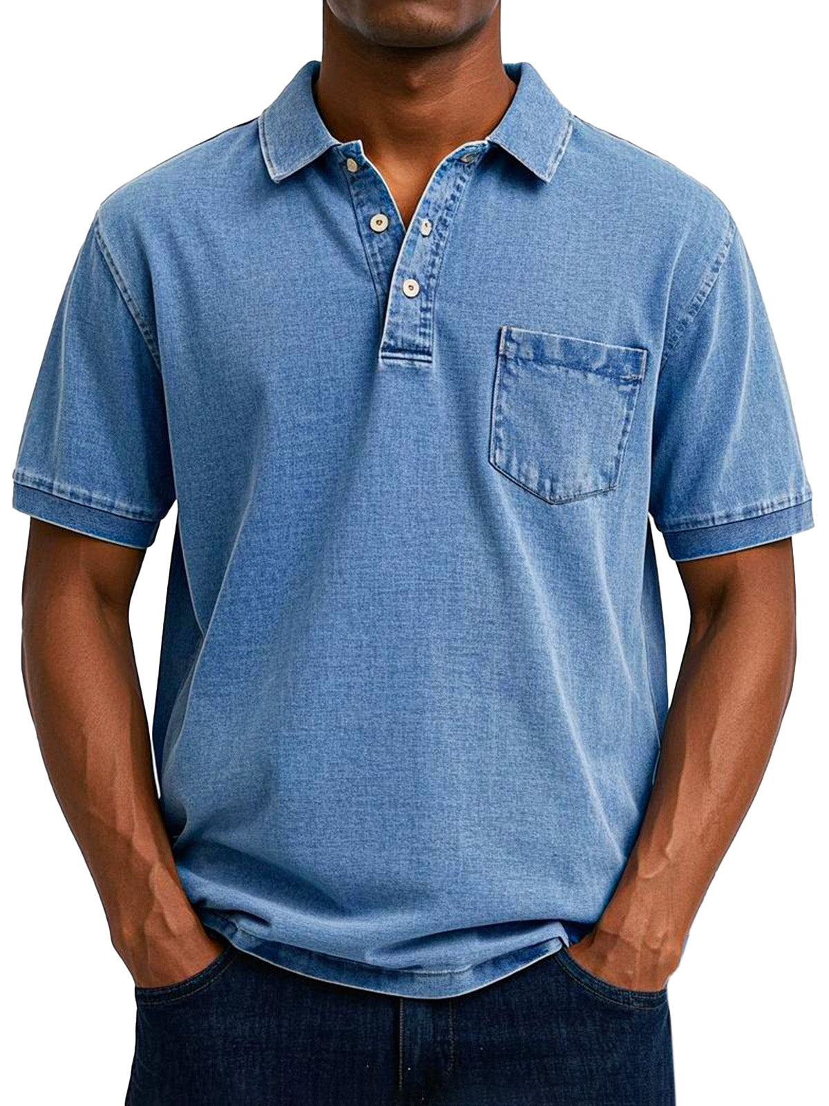 Veikko | Vintage-Freizeit-Poloshirt für Herren – Klassische Passform, weiche Baumwollmischung