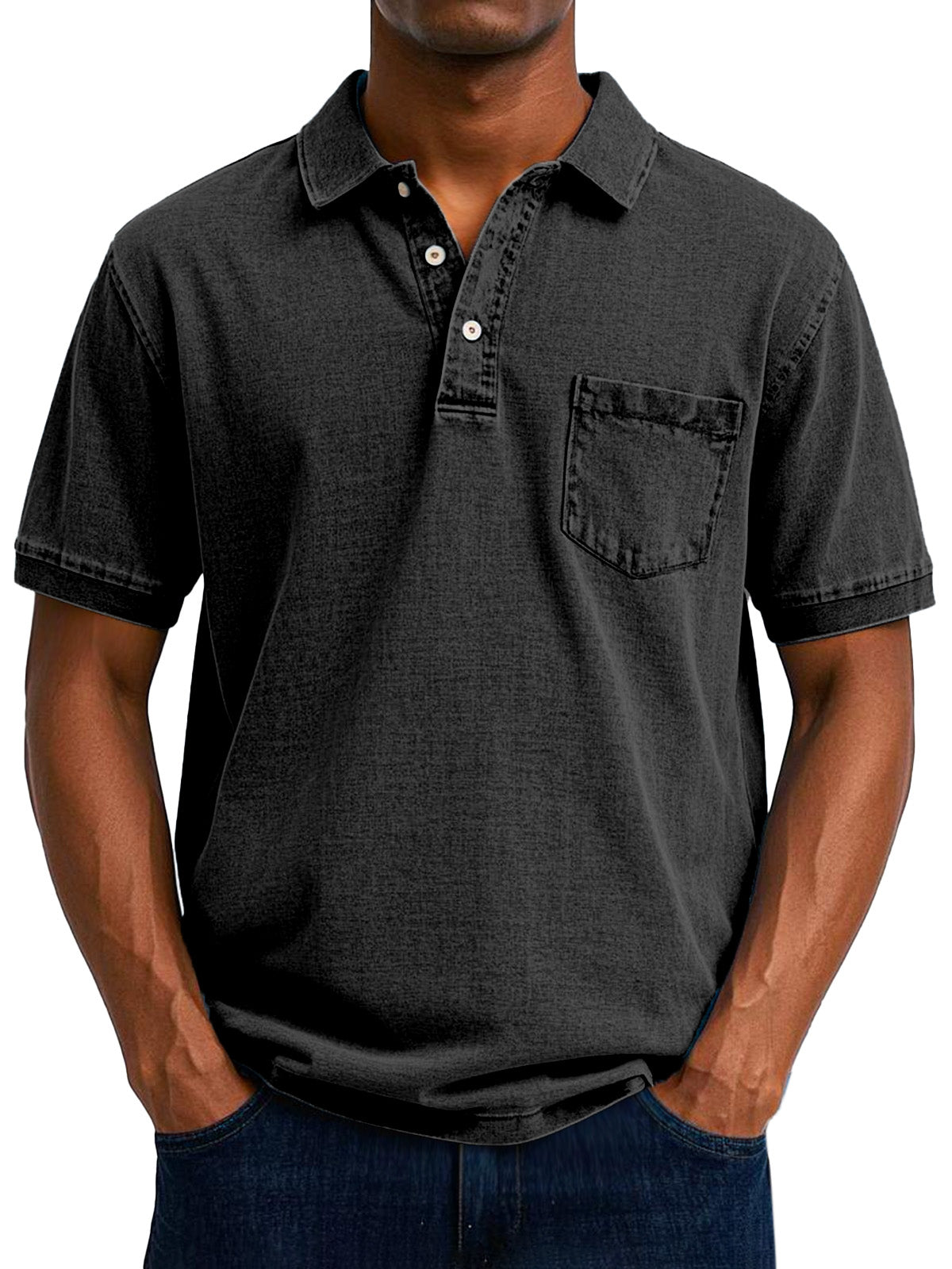 Veikko | Vintage-Freizeit-Poloshirt für Herren – Klassische Passform, weiche Baumwollmischung