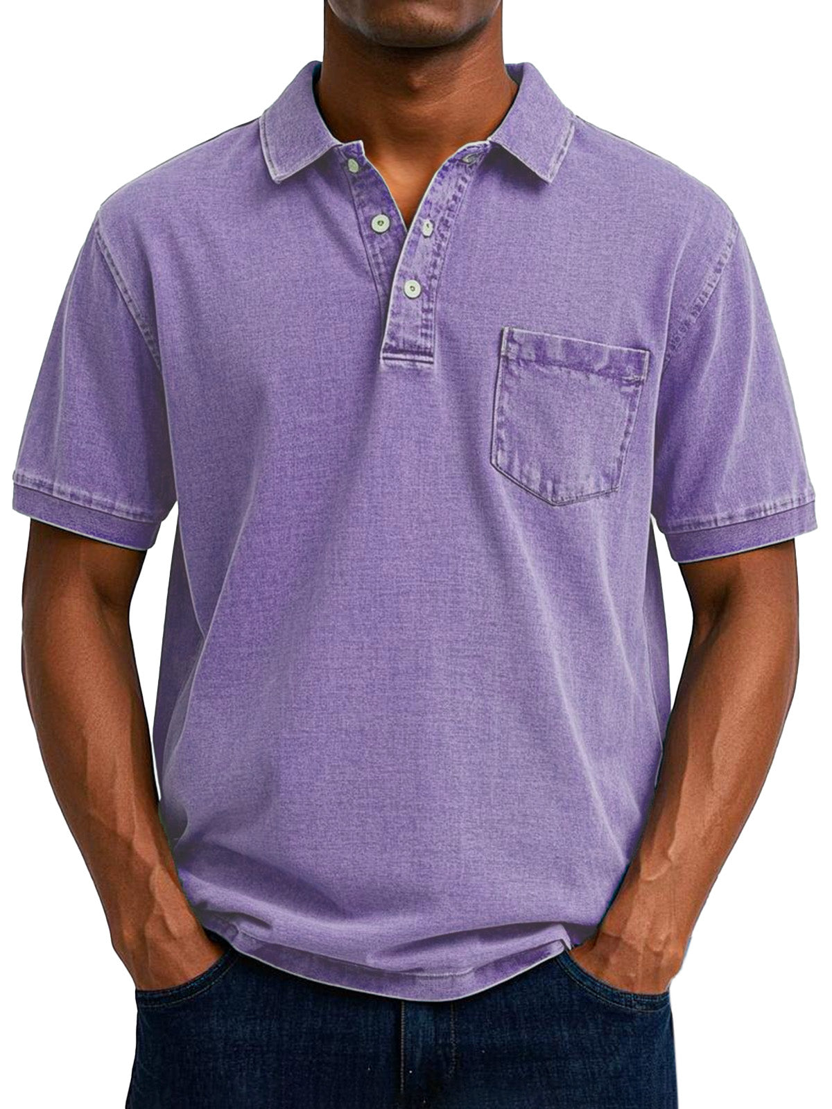 Veikko | Vintage-Freizeit-Poloshirt für Herren – Klassische Passform, weiche Baumwollmischung