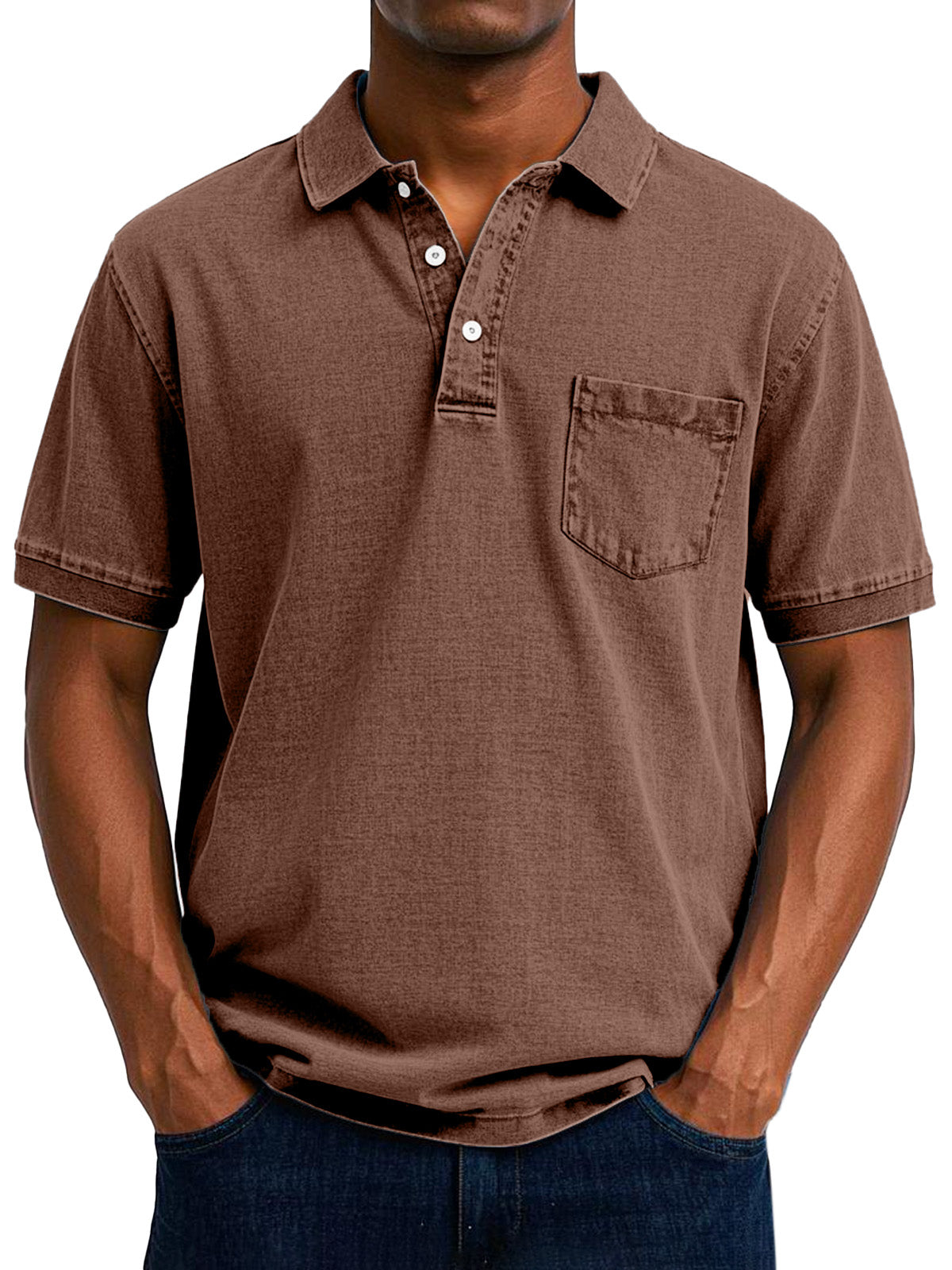 Veikko | Vintage-Freizeit-Poloshirt für Herren – Klassische Passform, weiche Baumwollmischung
