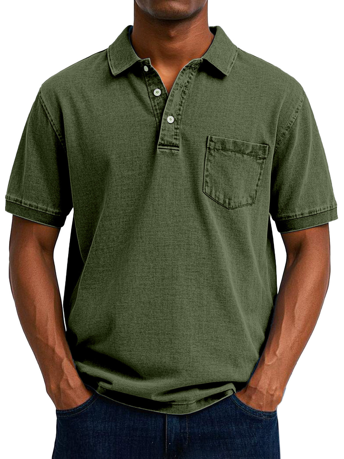 Veikko | Vintage-Freizeit-Poloshirt für Herren – Klassische Passform, weiche Baumwollmischung