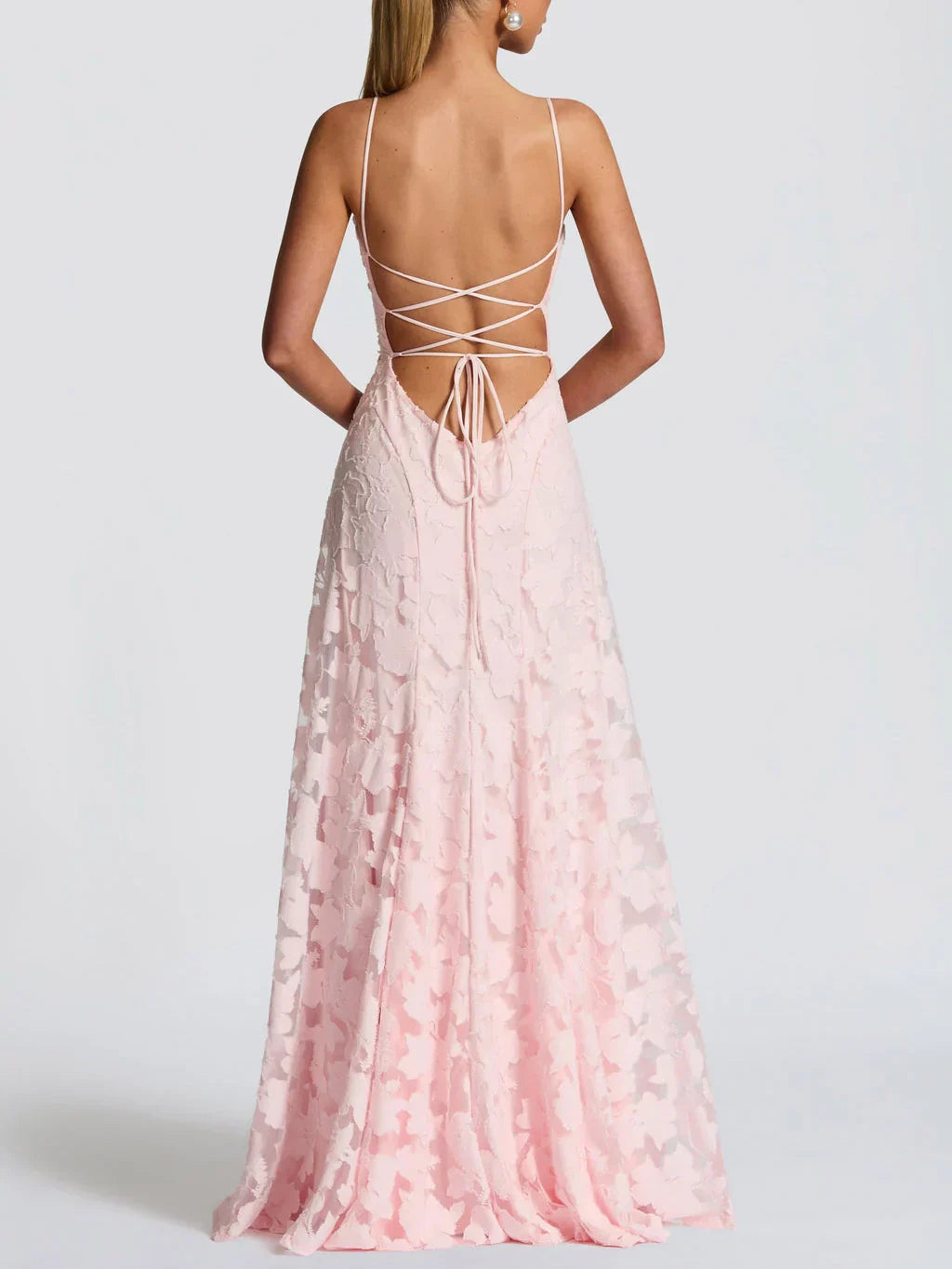 Aenara | Elegante, soepel vallende jurk, casual-chique maxi-jurk met kanten details
