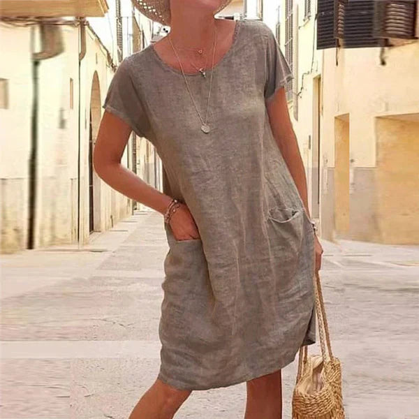 Ceylina | Casual zomerjurk voor dames – elegante midi-jurk voor dagelijks gebruik