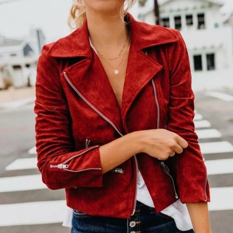 Maartje | Damen-Motorradjacke, stilvoll und elegant, mit Reißverschluss, warm und bequem, lässig oder schick