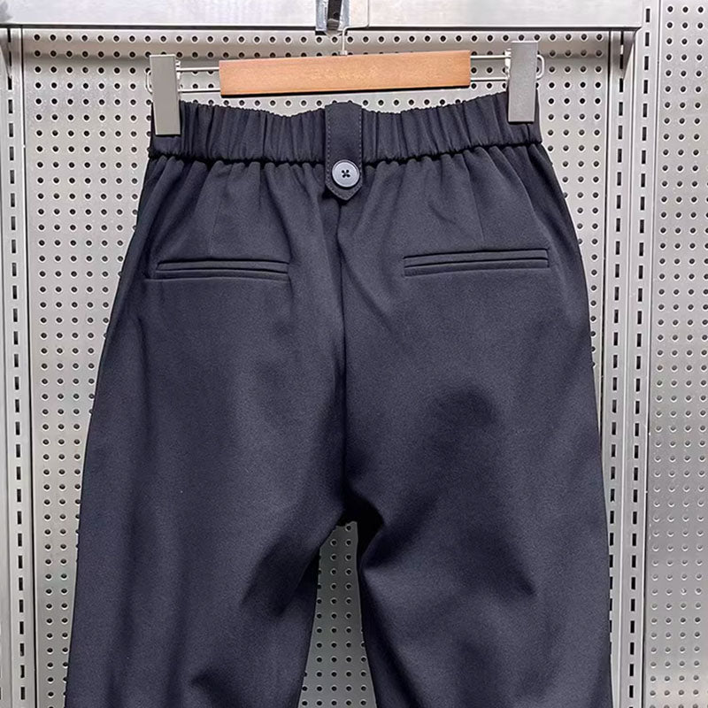 Wynter | Zwarte geplooide harembroek voor heren, joggingbroek met relaxte pasvorm