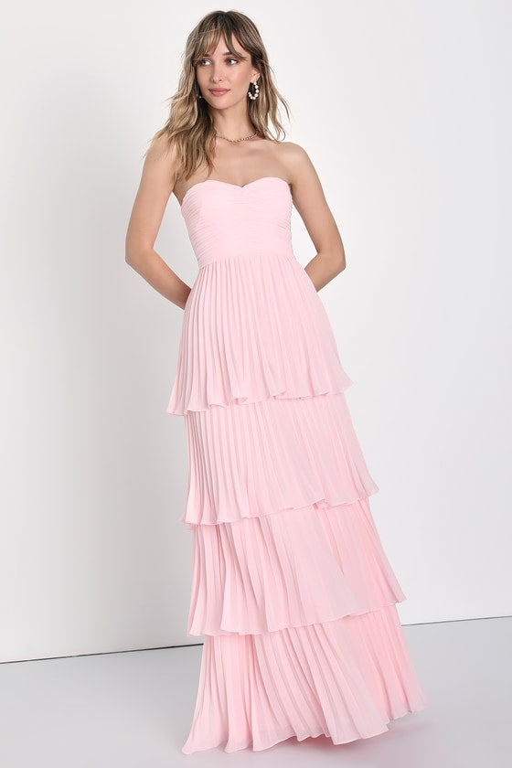 Belae | Elegante dames strapless maxi jurk – Formele avondjurk
