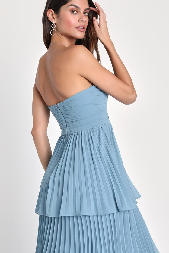 Belae | Elegante dames strapless maxi jurk – Formele avondjurk