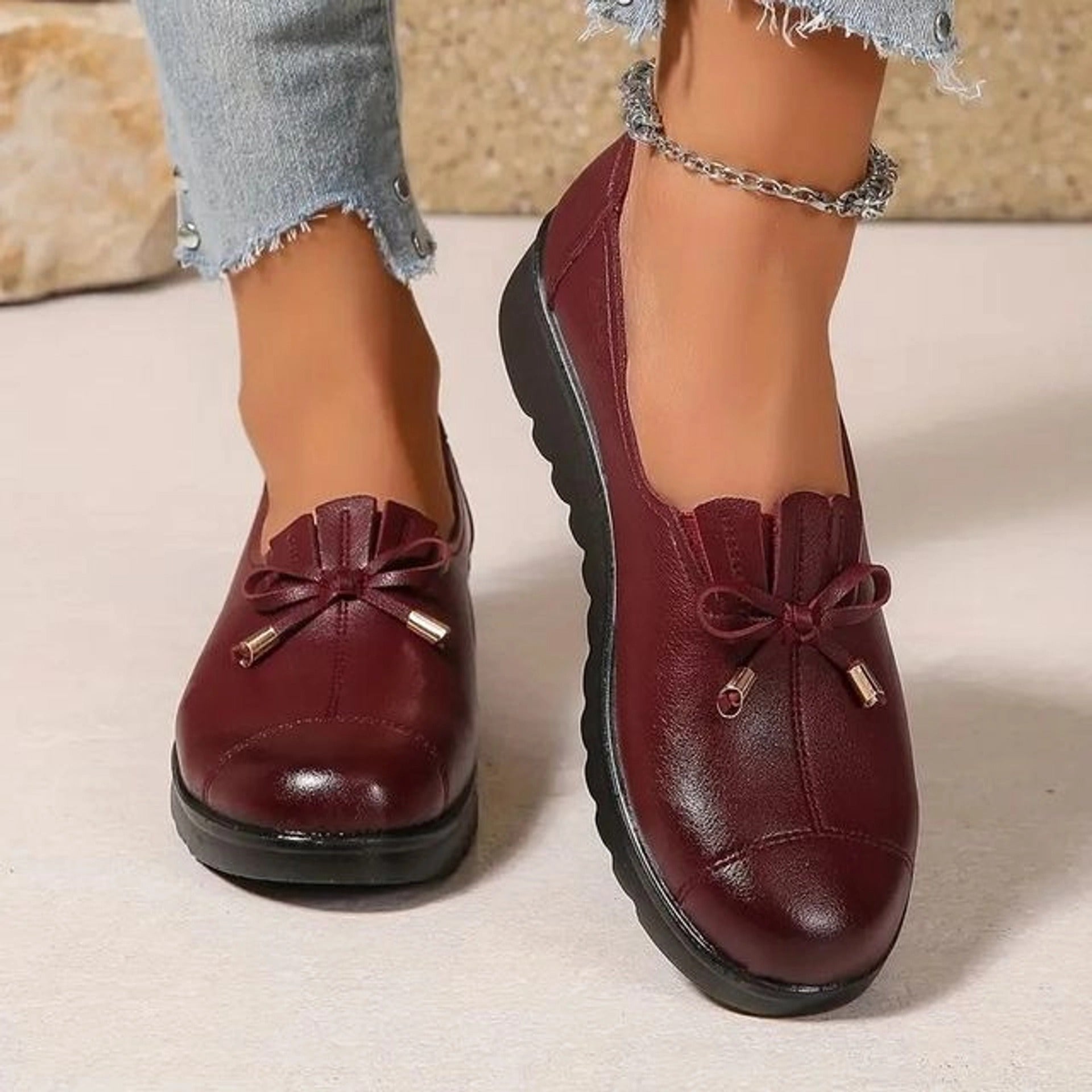 Selyra | Leren mocassinloafers voor dames – comfortabele instappers