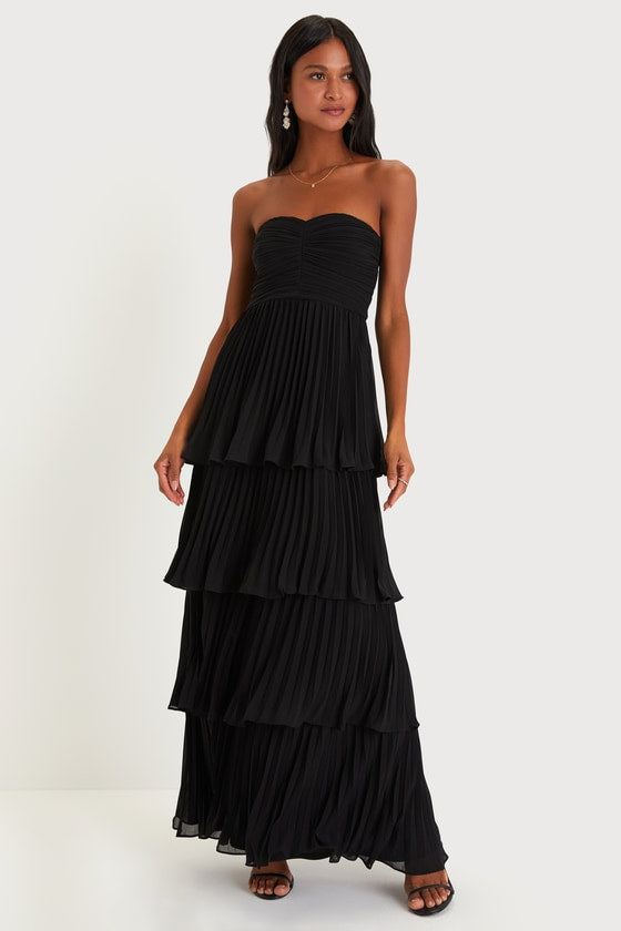 Belae | Elegante dames strapless maxi jurk – Formele avondjurk
