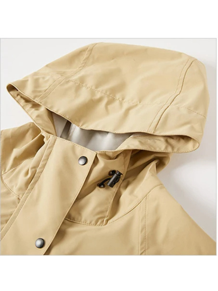 Anna | Imperméable et coupe-vent pour femme avec capuche ajustable, veste d'extérieur légère