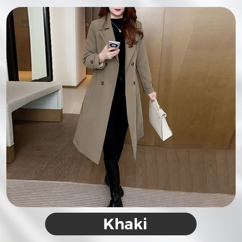 Ailra | Trench-coat élégant et chaud pour femme – avec doublure douce, manteau d'hiver
